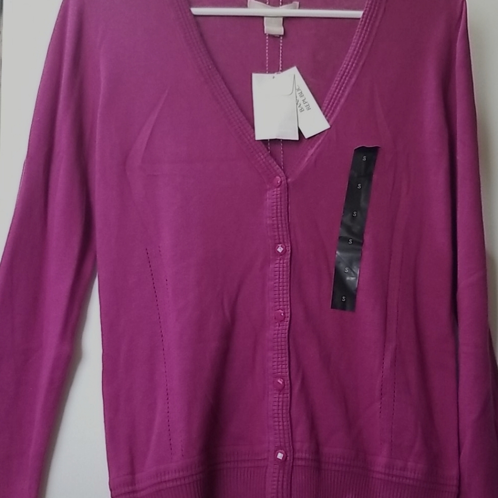 Magenta Banana Republic Cardigan